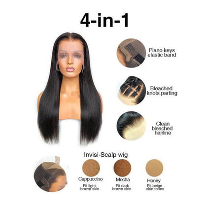 13X6 Lace Frontal 180 Straight Wig