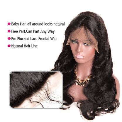 1B Natural Black Body Wavy Wig