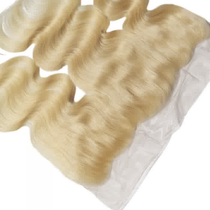 613 Blonde Body Wavy Frontal Bundles