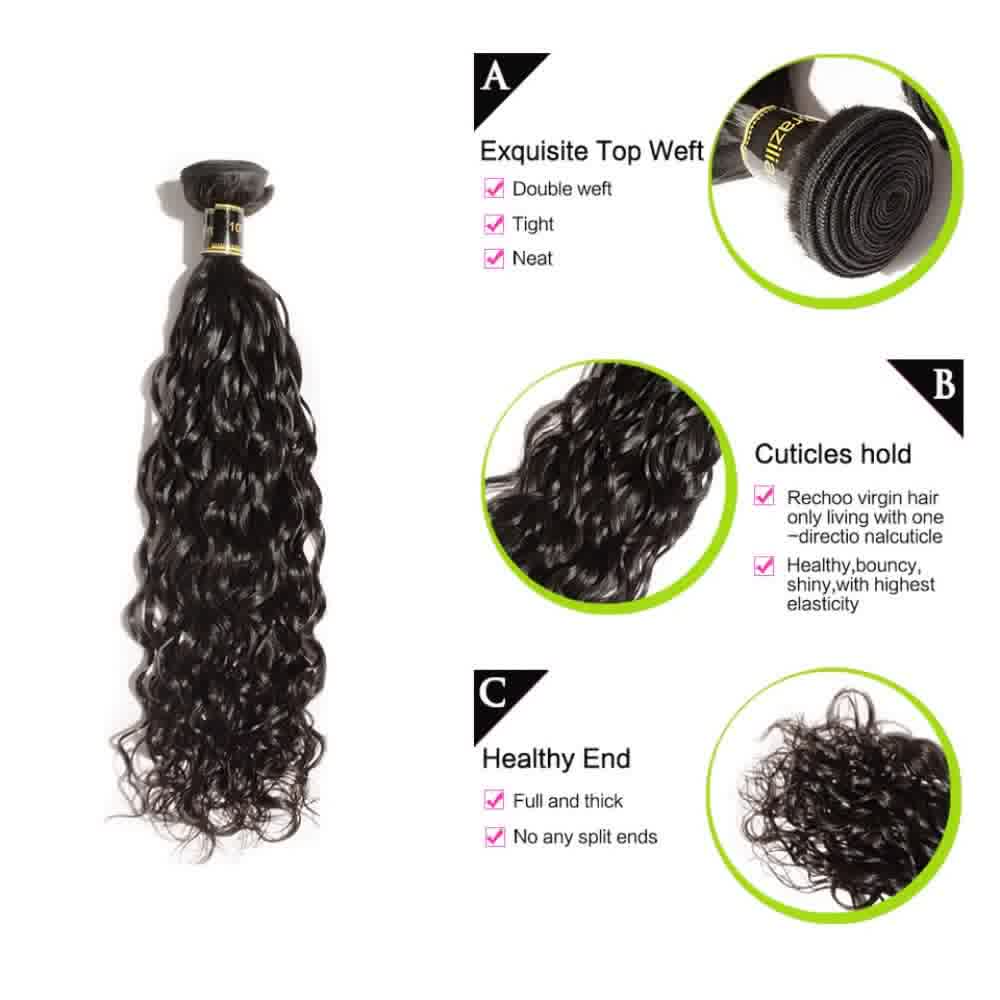 Virgin Hair Natural Wavy Bundles