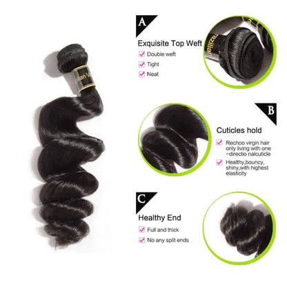 Virgin Hair Loose Wavy Bundles