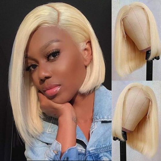 13x4 Lace Front 613 Straight Bob Wig